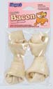 Knotted Rawhide Bone - Dog - Bacon - 2 Pack 