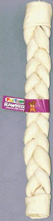 Braided Rawhide Stick - Dog - 24 Inch