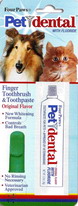 Four Paws Petdental Finger Toothbrush And Toothpaste (0.3 Oz.)